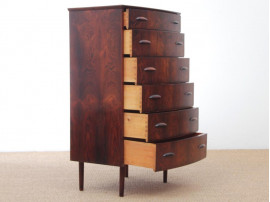 Mid-Century  modern scandinavian chest of drawers in Rio rosewood