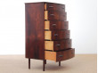 Mid-Century  modern scandinavian chest of drawers in Rio rosewood