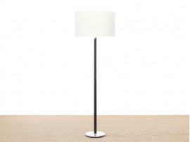 Lampadaire scandinave en cuir et aluminium