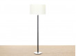 Lampadaire scandinave en cuir et aluminium