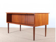 Mid-Century  modern scandinavian free standing desk in teak. 