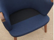 Mid century Modern Danish lounge chair model CH 71 by Hans Wegner. New production