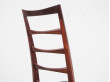 Mid-Century  modern scandinavian set of 4 rosewood chairs model Lis by Niels Koefoed.