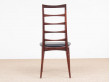 Mid-Century  modern scandinavian set of 4 rosewood chairs model Lis by Niels Koefoed.