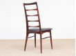 Mid-Century  modern scandinavian set of 4 rosewood chairs model Lis by Niels Koefoed.