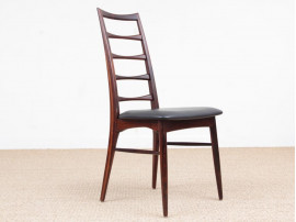 Mid-Century  modern scandinavian set of 4 rosewood chairs model Lis by Niels Koefoed.