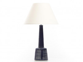 Lampe en céramique scandinave Palshus bleu nuit