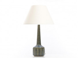 Mid-Century  modern scandinavian ceramic Palhus lamp. Green blue