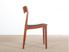 Set of 6 scandinavian chairs in teak