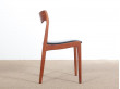 Set of 6 scandinavian chairs in teak