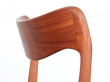 Set of 6 scandinavian chairs in teak