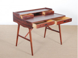 Mid-Century  modern scandinavian Rio rosewood desk by Arne Wahl Iversen