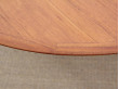 Mid-Century  modern scandinavian roudnd dining  in teak 4/8 seats by Hovmand-Olsen