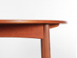 Mid-Century  modern scandinavian roudnd dining  in teak 4/8 seats by Elsteds Mobelfabrik