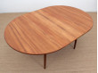 Mid-Century  modern scandinavian roudnd dining  in teak 4/8 seats by Elsteds Mobelfabrik