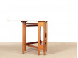 Mid-Century  modern scandinavian folding dining table in teak 4/6 seats 