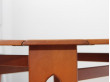 Mid-Century  modern scandinavian folding dining table in teak 4/6 seats 