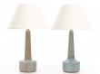 Mid-Century  modern scandinavian ceramic Palhus pair of lamps. Model DL26