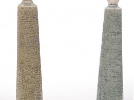Mid-Century  modern scandinavian ceramic Palhus pair of lamps. Model DL26