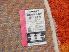 Mid-Century  modern scandinavian  Rya rug by Højer Eksport Wilton