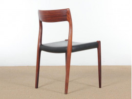 Set of 4 Scandinavian chairs model 77 by Niels Møller