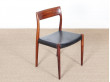 Set of 4 Scandinavian chairs model 77 by Niels Møller