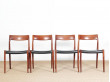 Set of 4 Scandinavian chairs model 77 by Niels Møller