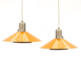 Mid-Century  modern scandinavian pair of pendant light by Jørgen Gammelgaard