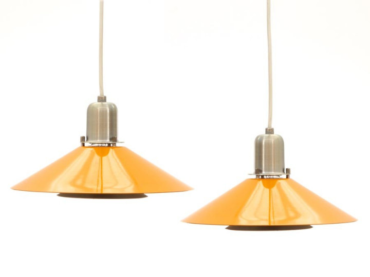 Mid-Century  modern scandinavian pair of pendant light by Jørgen Gammelgaard