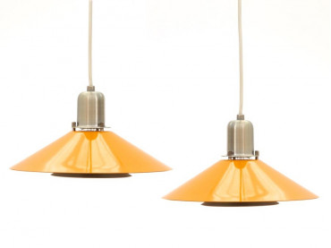 Mid-Century  modern scandinavian pair of pendant light by Jørgen Gammelgaard