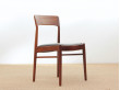 Mid-Century  modern scandinavian set of 8 rosewood chairs model 26 by Henning Kjærnulf.