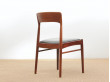 Mid-Century  modern scandinavian set of 8 rosewood chairs model 26 by Henning Kjærnulf.