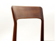 Mid-Century  modern scandinavian set of 8 rosewood chairs model 26 by Henning Kjærnulf.