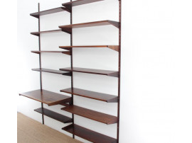 Mid-Century  modern scandinavian wall system in rosewood by Kai Kristiansen