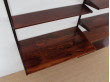 Mid-Century  modern scandinavian wall system in rosewood by Kai Kristiansen