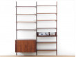 Mid-Century  modern scandinavian wall system in rosewood by Kai Kristiansen