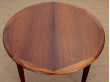 Mid-Century  modern scandinavian round dining table in Rio rosewood 4/8 seats