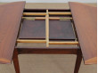 Mid-Century  modern scandinavian round dining table in Rio rosewood 4/8 seats