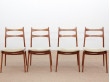 Mid-Century  modern  set of 4 chairs in teak