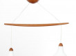 Mid-Century  modern scandinavian double pendant lamp by Uno Christiansen