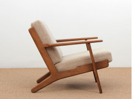 Mid-Century  modern scandinavian pair of armchairs  model GE 290 by Hans Wegner