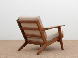 Mid-Century  modern scandinavian pair of armchairs  model GE 290 by Hans Wegner