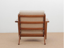 Mid-Century  modern scandinavian pair of armchairs  model GE 290 by Hans Wegner