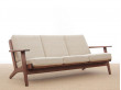 Mid-Century  modern scandinavian 3 seat sofa model GE 290 by Hans Wegner