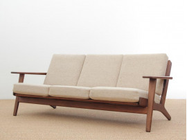 Mid-Century  modern scandinavian 3 seat sofa model GE 290 by Hans Wegner