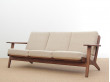 Mid-Century  modern scandinavian 3 seat sofa model GE 290 by Hans Wegner