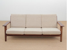 Mid-Century  modern scandinavian 3 seat sofa model GE 290 by Hans Wegner