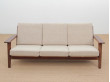 Mid-Century  modern scandinavian 3 seat sofa model GE 290 by Hans Wegner