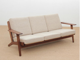 Mid-Century  modern scandinavian 3 seat sofa model GE 290 by Hans Wegner