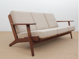 Mid-Century  modern scandinavian 3 seat sofa model GE 290 by Hans Wegner